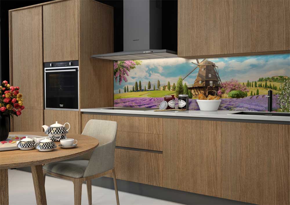 декор фартуха кухні фотошпалерами