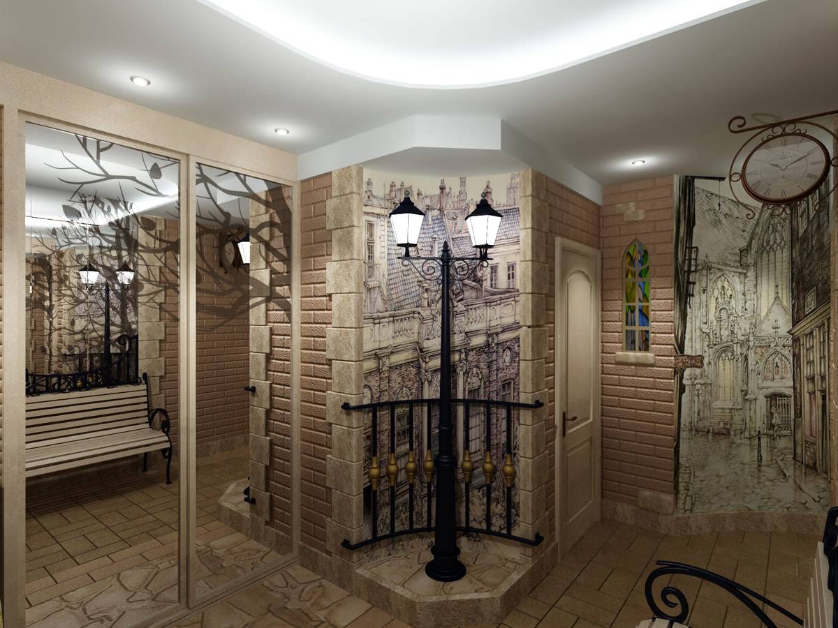 дизайн вітальні з фотошпалерами