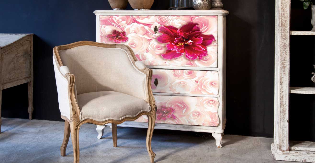 декор меблів шпалерами